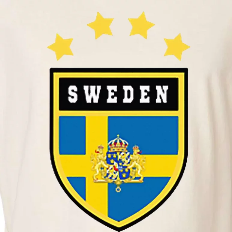 Sweden Pocket Jersey Soccer Flag Football Garment-Dyed Women's Muscle Tee