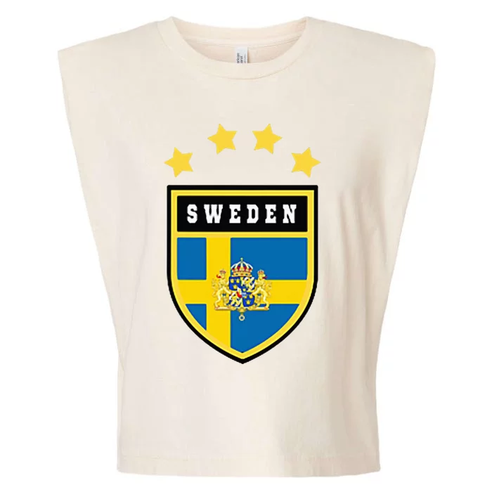 Sweden Pocket Jersey Soccer Flag Football Garment-Dyed Women's Muscle Tee