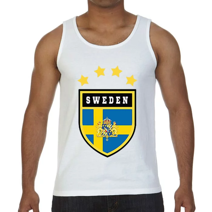 Sweden Pocket Jersey Soccer Flag Football Comfort Colors® Tank Top