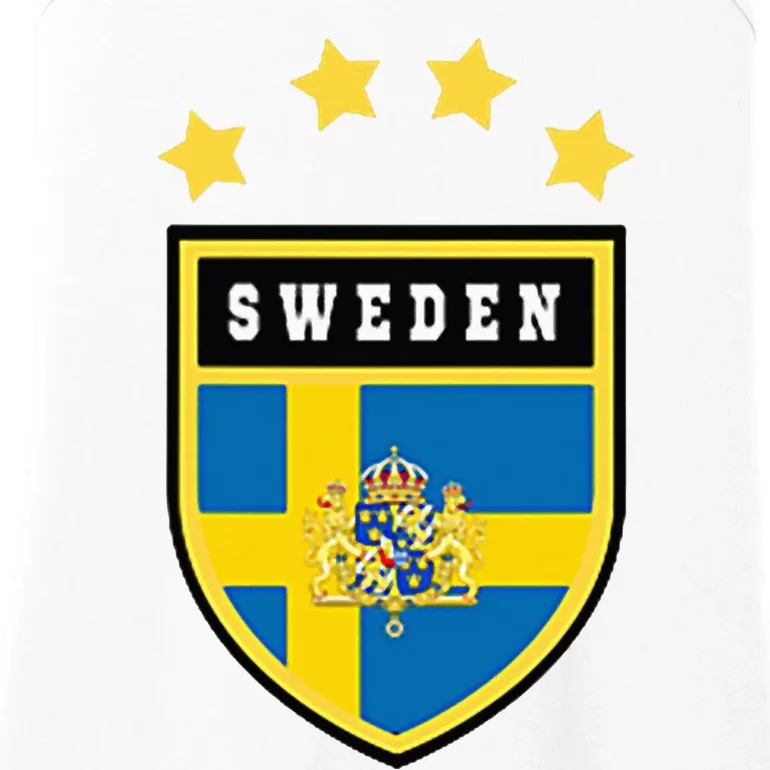 Sweden Pocket Jersey Soccer Flag Football Ladies Essential Tank