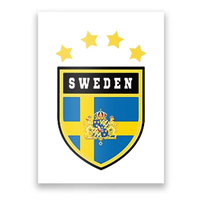 Sweden Pocket Jersey Soccer Flag Football Poster