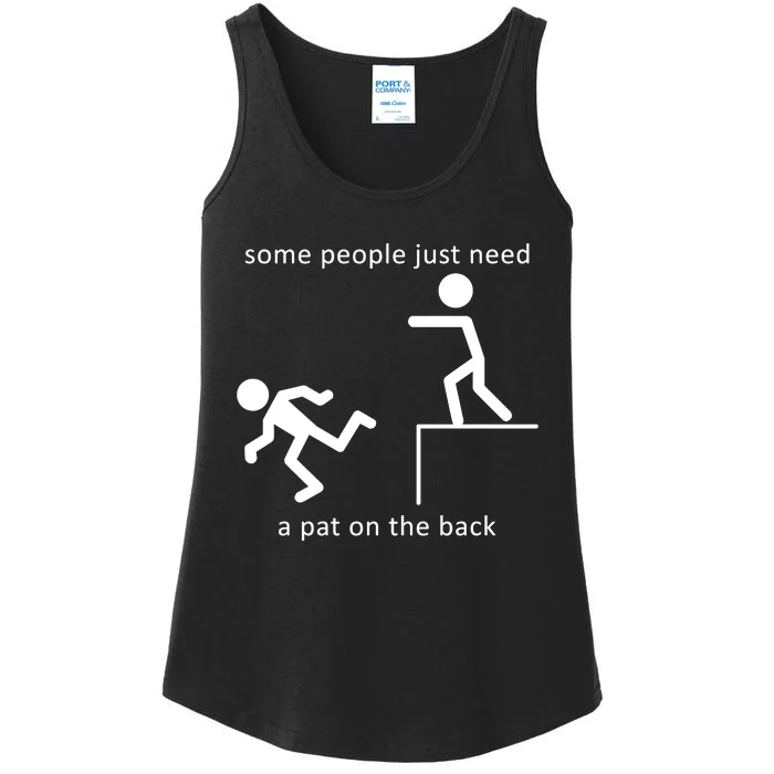 Some People Just Need A Pat On The Back Ladies Essential Tank