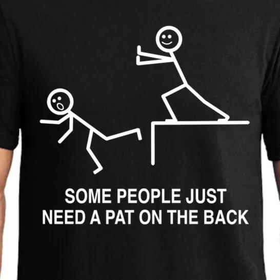 Some People Just Need A Pat On The Back Gift Adult Pajama Set