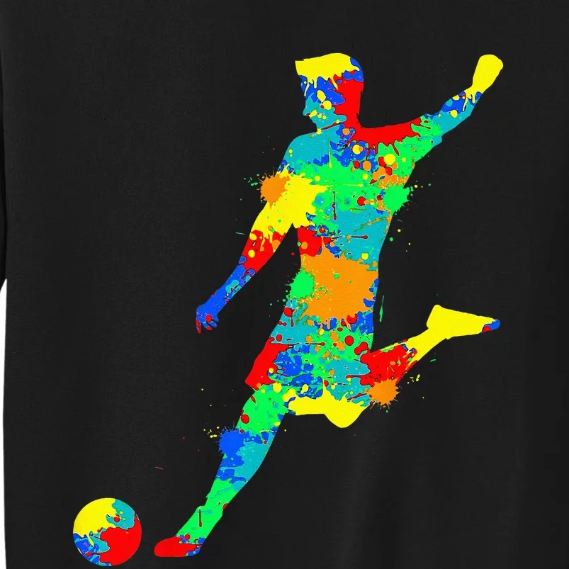 Soccer Player Kids Men Sweatshirt