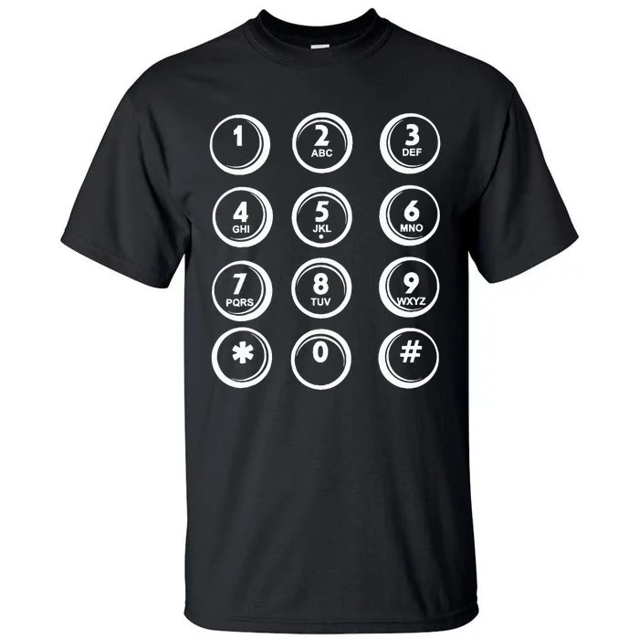 Spooky Phone Keypad Costume Pretend I'm a Telephone! Tall T-Shirt