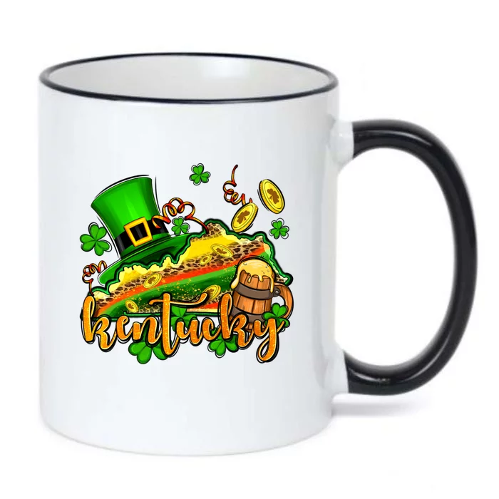 St. Patrick's Kentucky Map Black Color Changing Mug