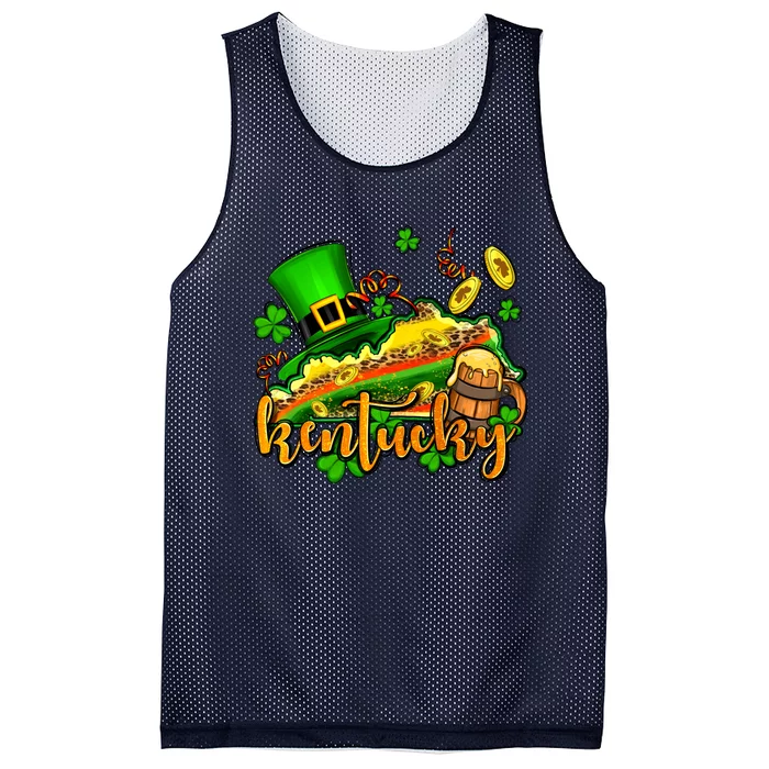 St. Patrick's Kentucky Map Mesh Reversible Basketball Jersey Tank