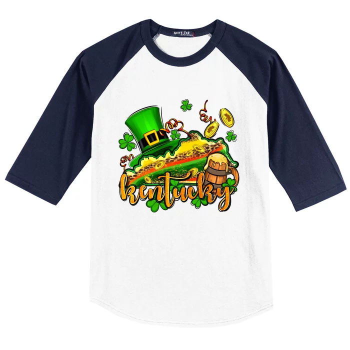 St. Patrick's Kentucky Map Baseball Sleeve Shirt