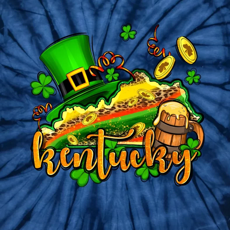 St. Patrick's Kentucky Map Tie-Dye T-Shirt