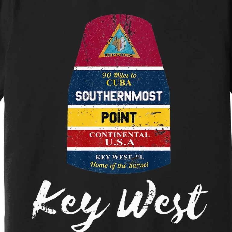 Southernmost Point Key West Florida Keys Souvenir Premium T-Shirt