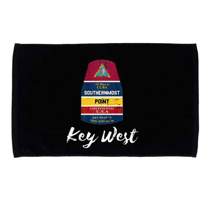 Southernmost Point Key West Florida Keys Souvenir Microfiber Hand Towel