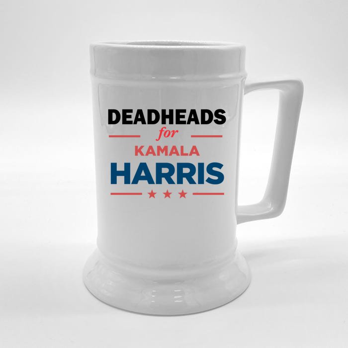 Support President Kamala Harris Deadheads For Harris 2024 Gift Front & Back Beer Stein