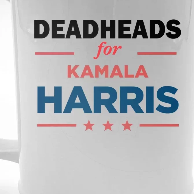 Support President Kamala Harris Deadheads For Harris 2024 Gift Front & Back Beer Stein