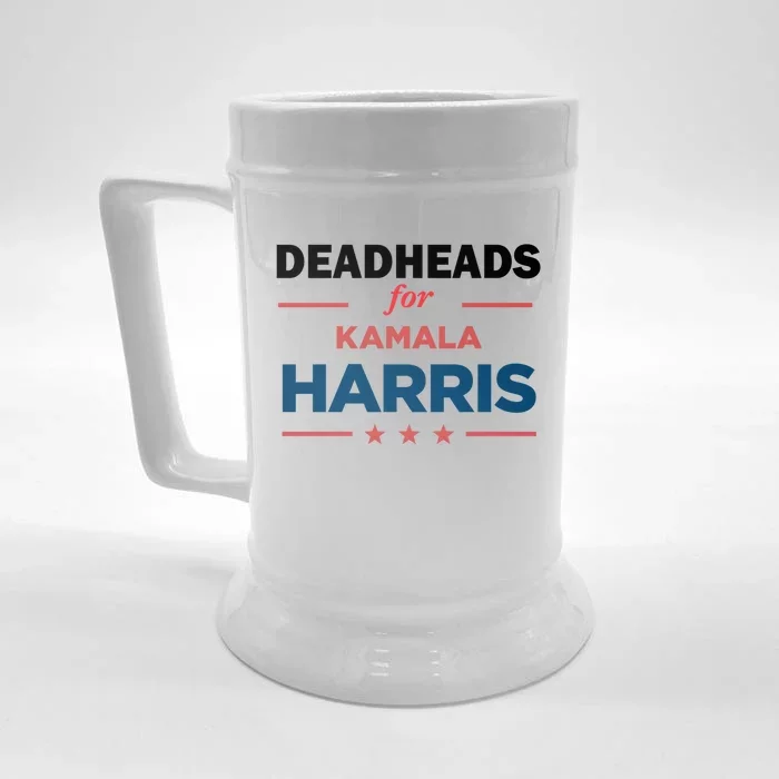 Support President Kamala Harris Deadheads For Harris 2024 Gift Front & Back Beer Stein