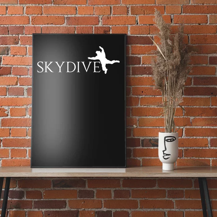 Skydive Parachuting Logo Poster