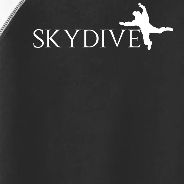 Skydive Parachuting Logo Toddler Fine Jersey T-Shirt