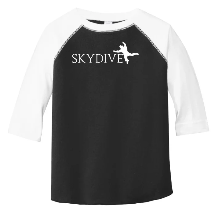 Skydive Parachuting Logo Toddler Fine Jersey T-Shirt