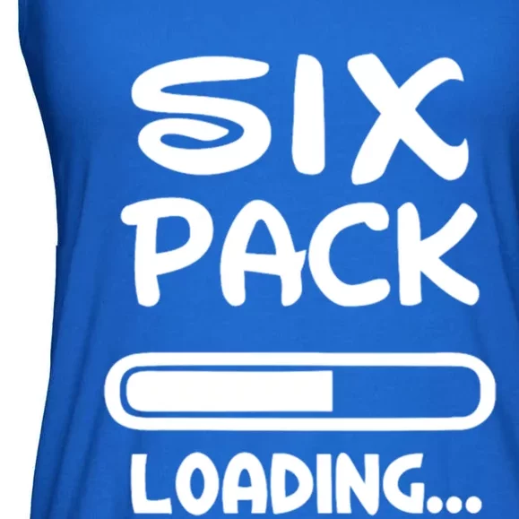 Six Pack Loading Bar Funny Gift Ladies Essential Flowy Tank