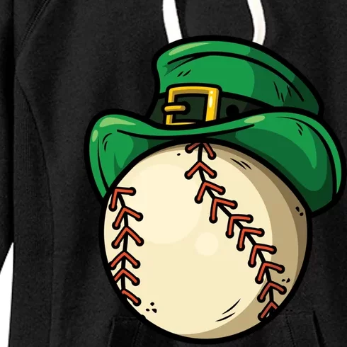 Saint Patricks Lucky Baseball Lover Great Gift Women's Fleece Hoodie