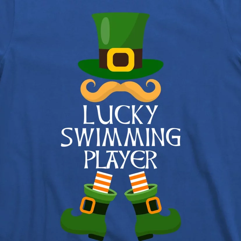 Swimming Player Leprechaun Matching Family St Patricks Day Gift T-Shirt