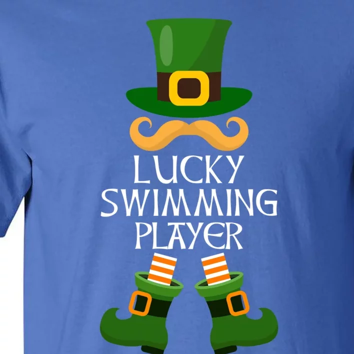 Swimming Player Leprechaun Matching Family St Patricks Day Gift Tall T-Shirt