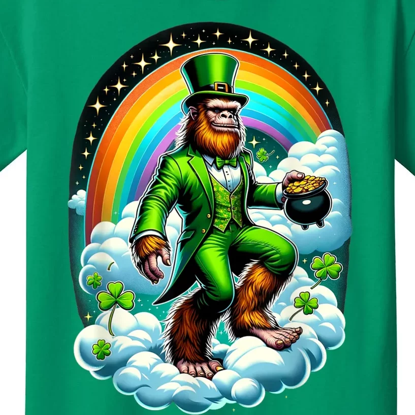 St Paddy Lucky St PatrickS Day Bigfoot Kids T-Shirt