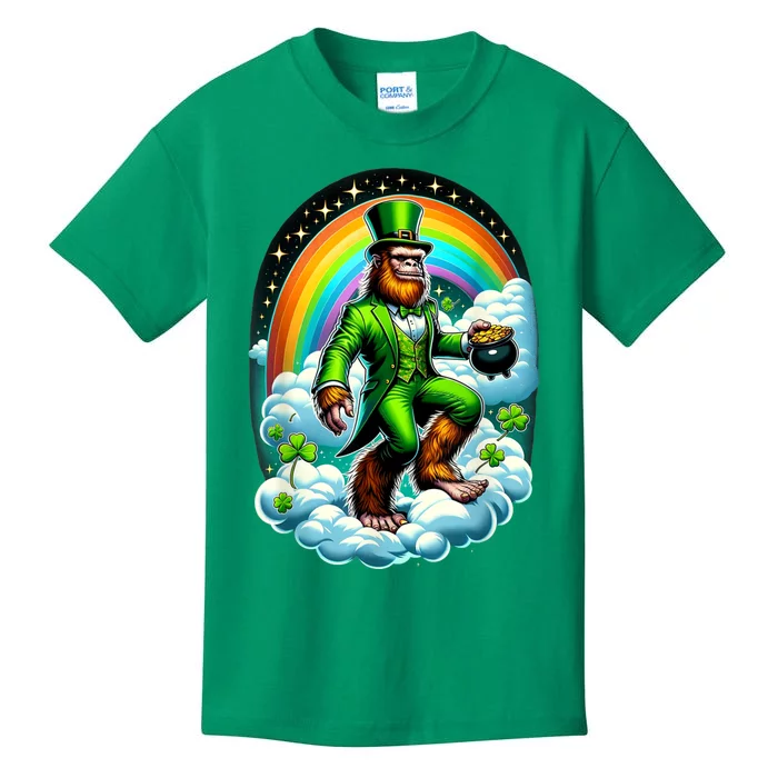 St Paddy Lucky St PatrickS Day Bigfoot Kids T-Shirt