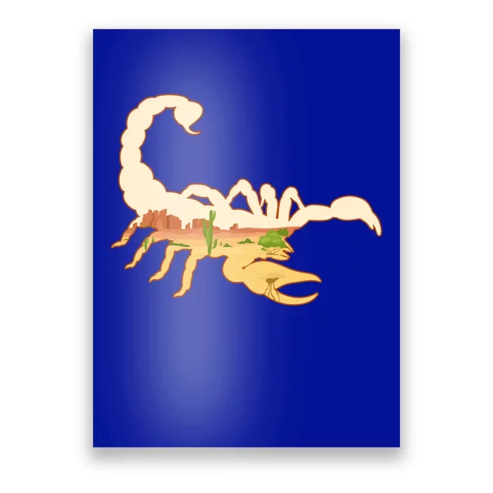 Scorpion Print Landscape Scorpions Lover Insect Scorpion Gift Poster