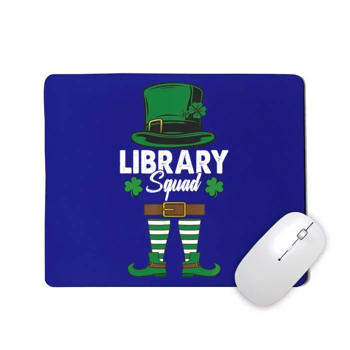 St Patrick's Library Squad Leprechaun Book Lovers Librarian Gift Mousepad