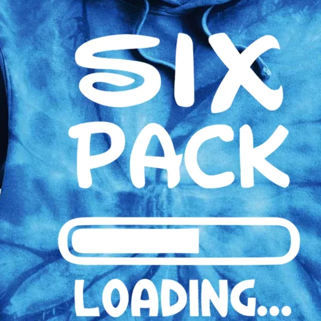 Six Pack Loading Bar Gift Tie Dye Hoodie