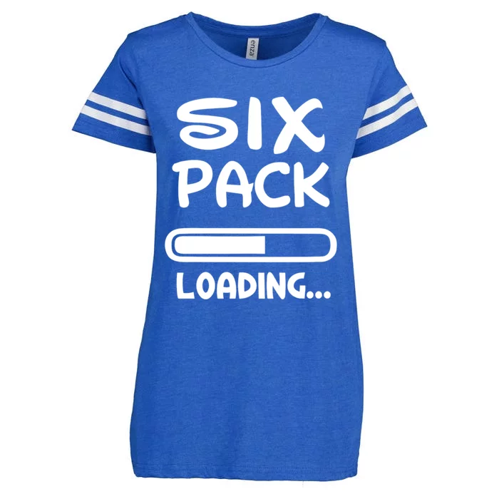 Six Pack Loading Bar Gift Enza Ladies Jersey Football T-Shirt