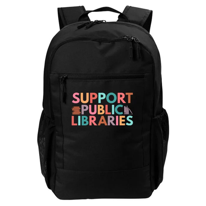 Support Public Libraries Bookworm Book Lover Daily Commute Backpack