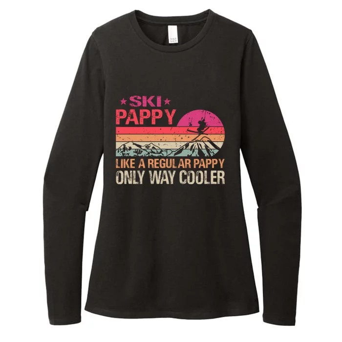 Ski Pappy Like A Pappy Dad Only Way Cooler Ski Skier Gift Womens CVC Long Sleeve Shirt