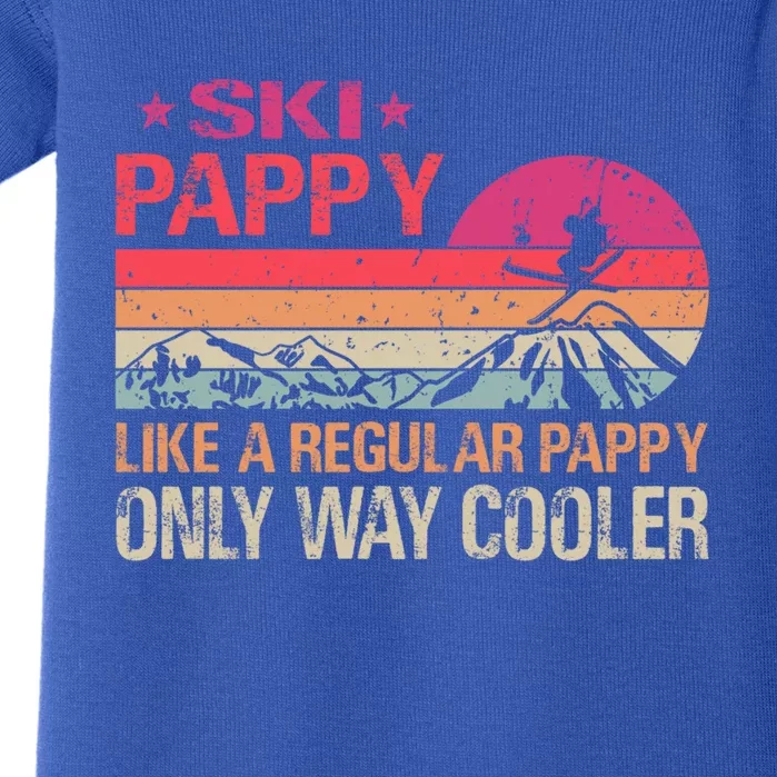 Ski Pappy Like A Pappy Dad Only Way Cooler Ski Skier Gift Baby Bodysuit