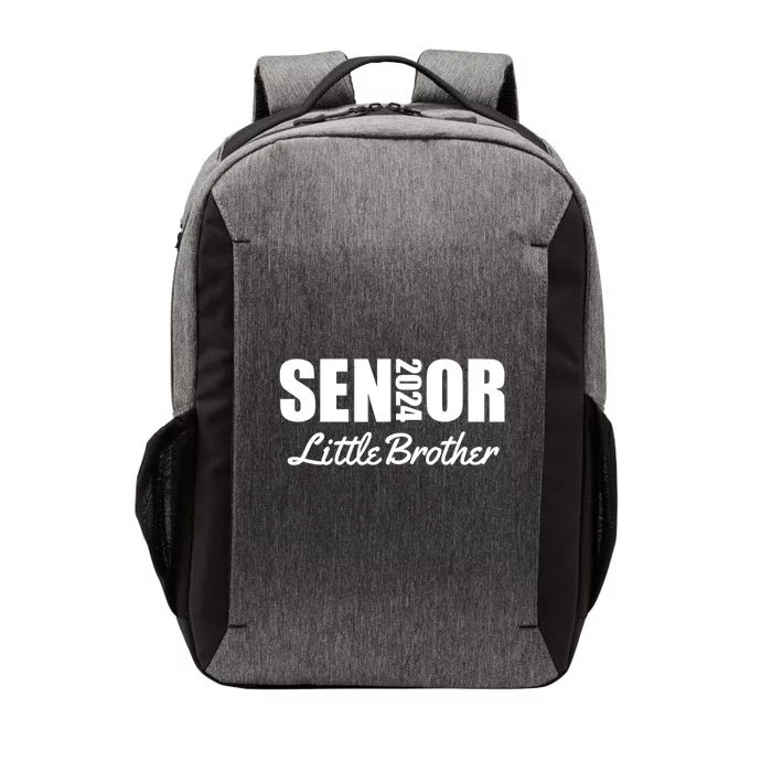 Senior Proud Little Brother Of A Senior Class Of 2024 Vector Backpack