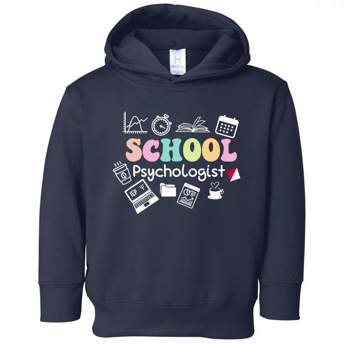 School Psychologist Life Back To School Team Toddler Hoodie