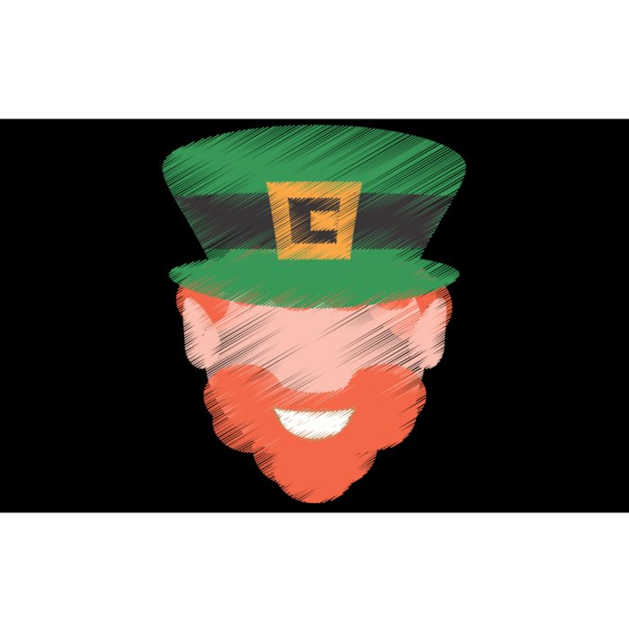 St Patrick Leprechaun Head Bumper Sticker