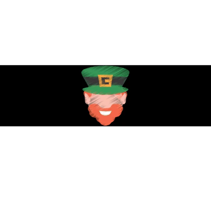 St Patrick Leprechaun Head Bumper Sticker