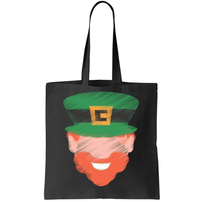 St Patrick Leprechaun Head Tote Bag