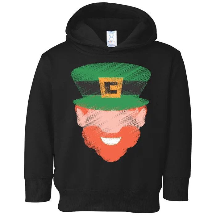 St Patrick Leprechaun Head Toddler Hoodie