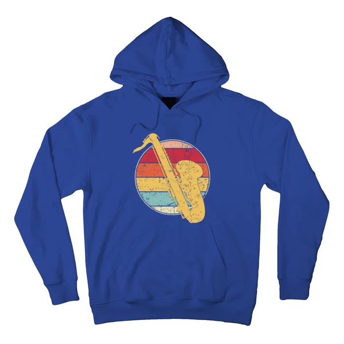 Saxophone Player Lovers Playing Retro Vintage Distressed Cute Gift Hoodie