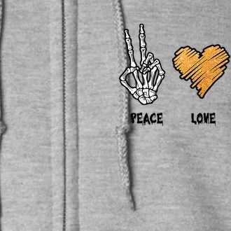 Slp Peace Love Visuals Special Education Teacher Halloween Meaningful Gift Full Zip Hoodie