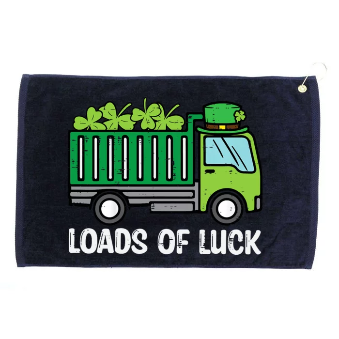 St Patricks Loads Of Luck Dump Truck Paddys Day Boy Grommeted Golf Towel