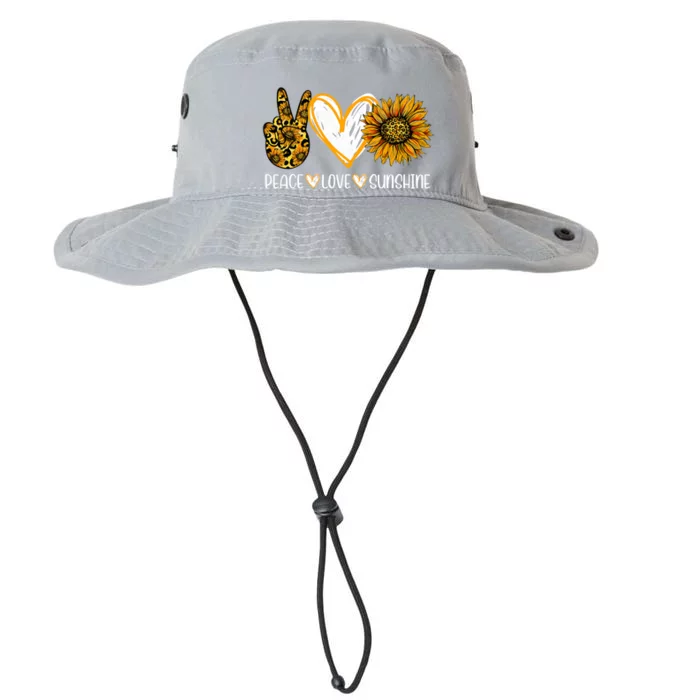 Sunflower Peace Love Sunshine Sunflower Lover For  Wo Legacy Cool Fit Booney Bucket Hat