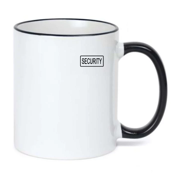 Security Pocket Logo Back And Front Black Color Changing Mug