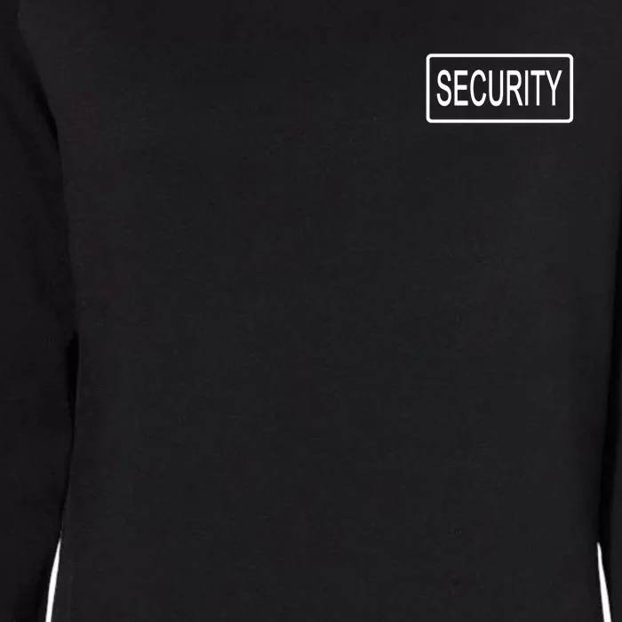 Security Pocket Logo Back And Front Womens California Wash Sweatshirt