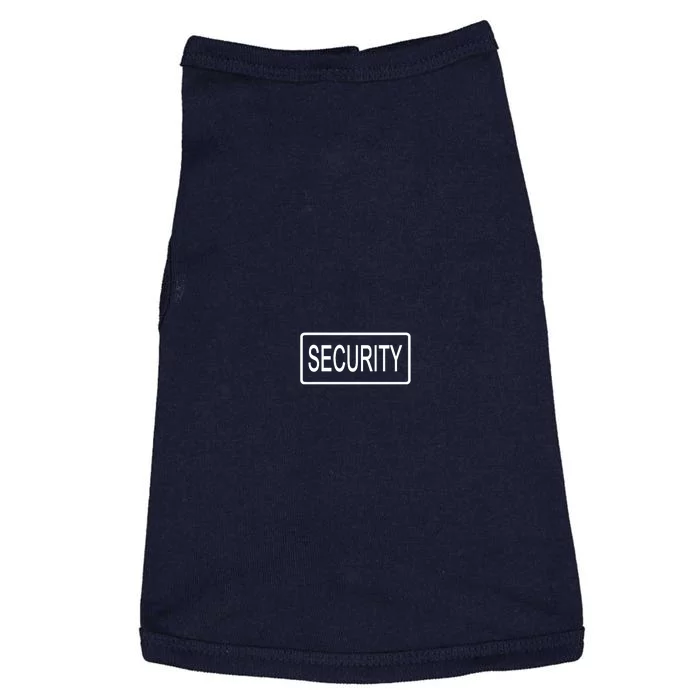 Security Pocket Logo Back And Front Doggie Tank