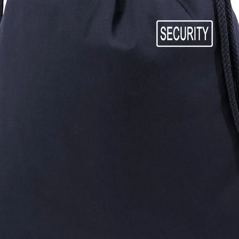 Security Pocket Logo Back And Front Drawstring Bag