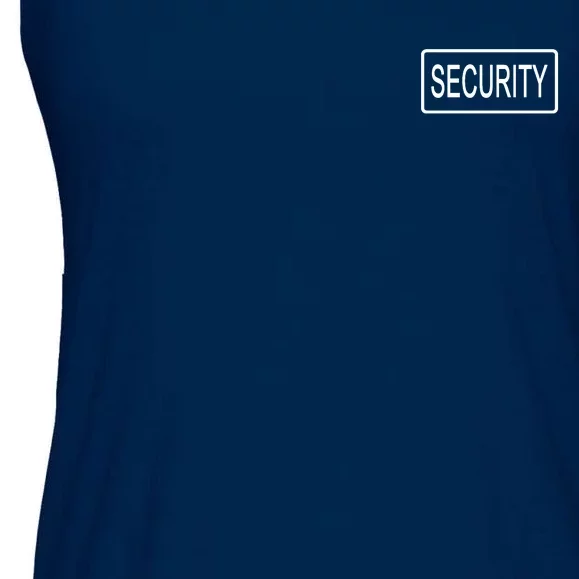 Security Pocket Logo Back And Front Ladies Essential Flowy Tank