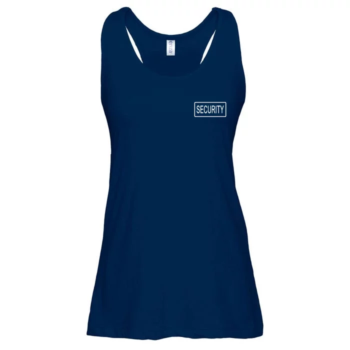 Security Pocket Logo Back And Front Ladies Essential Flowy Tank